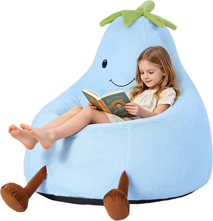 Egg Plant Kids Bean Bag Chair