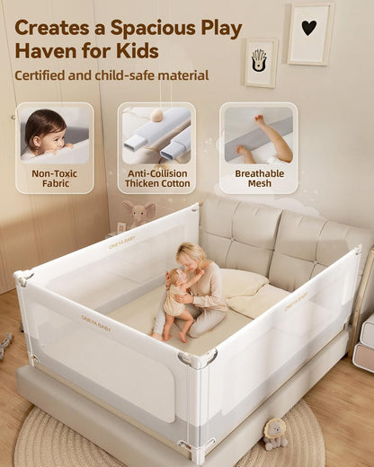 3-Piece Toddler Bed Rail Set