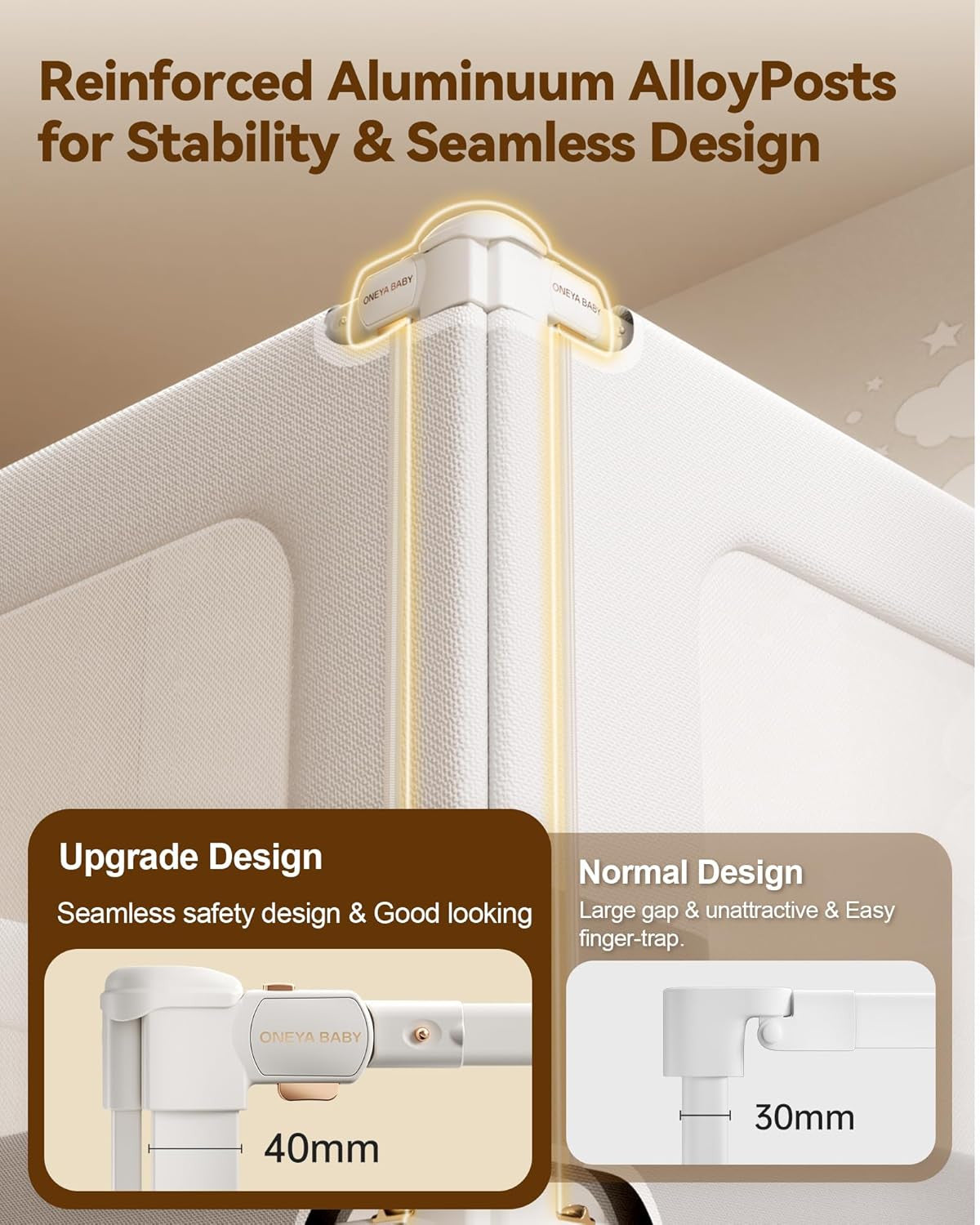 3-Piece Toddler Bed Rail Set