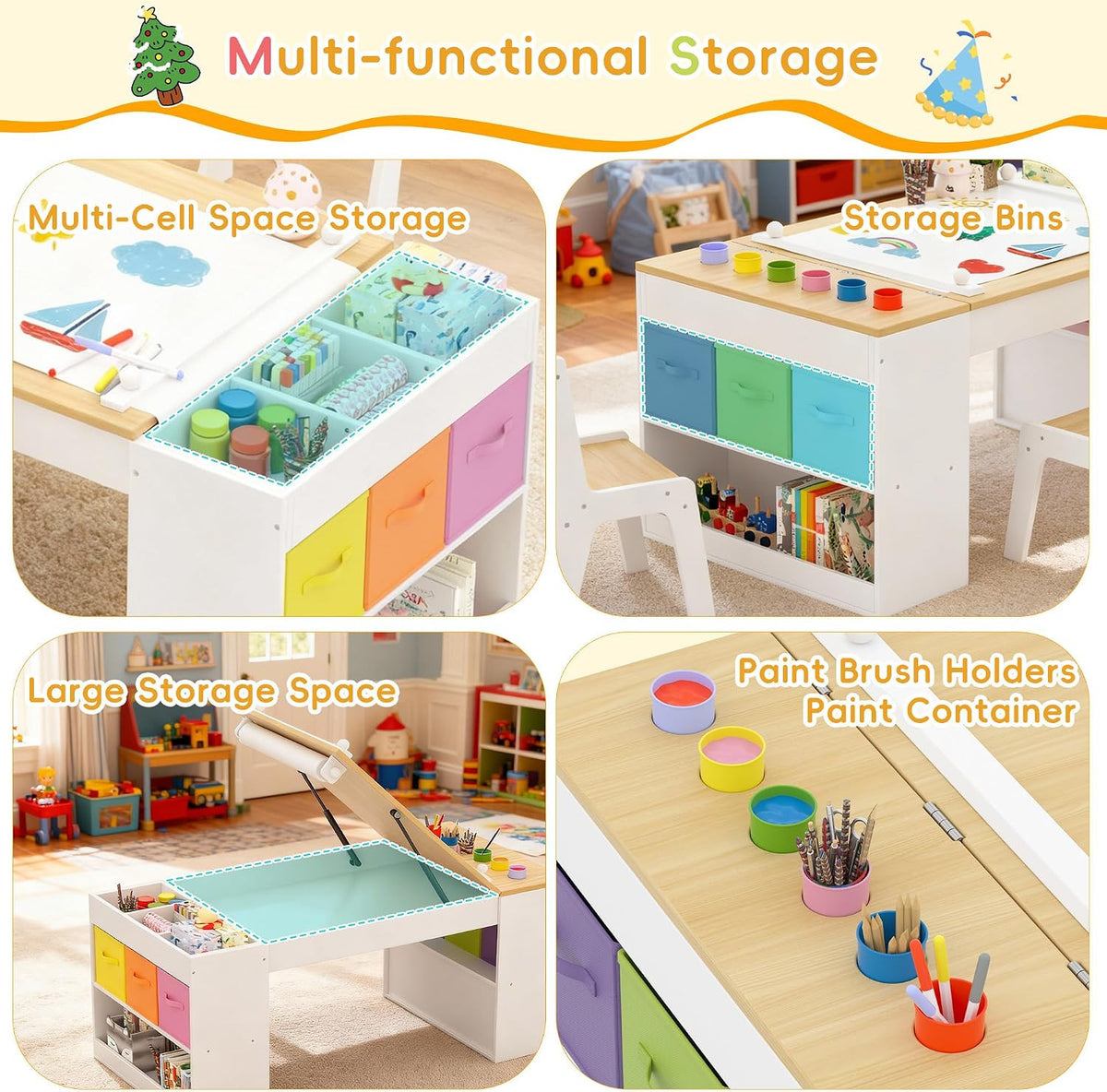Multifunctional Kids Art Table