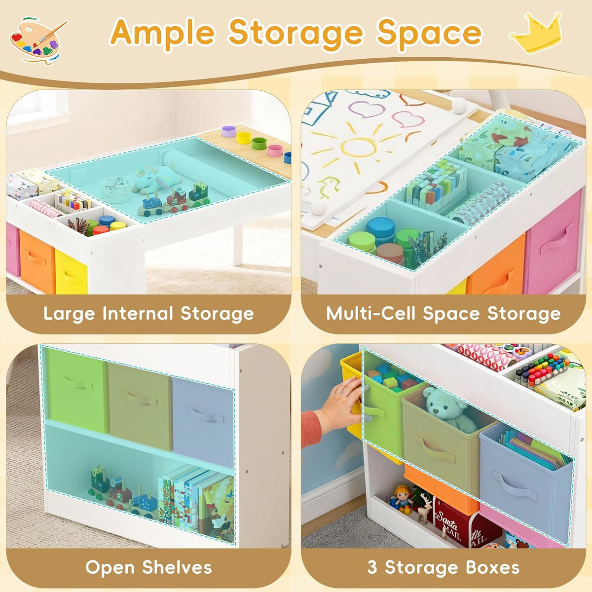 Multifunctional Kids Art Table