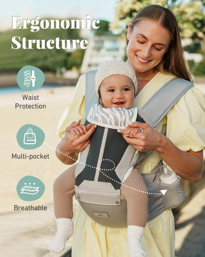 6-in-1 Baby Waist Carrier Hip Seat