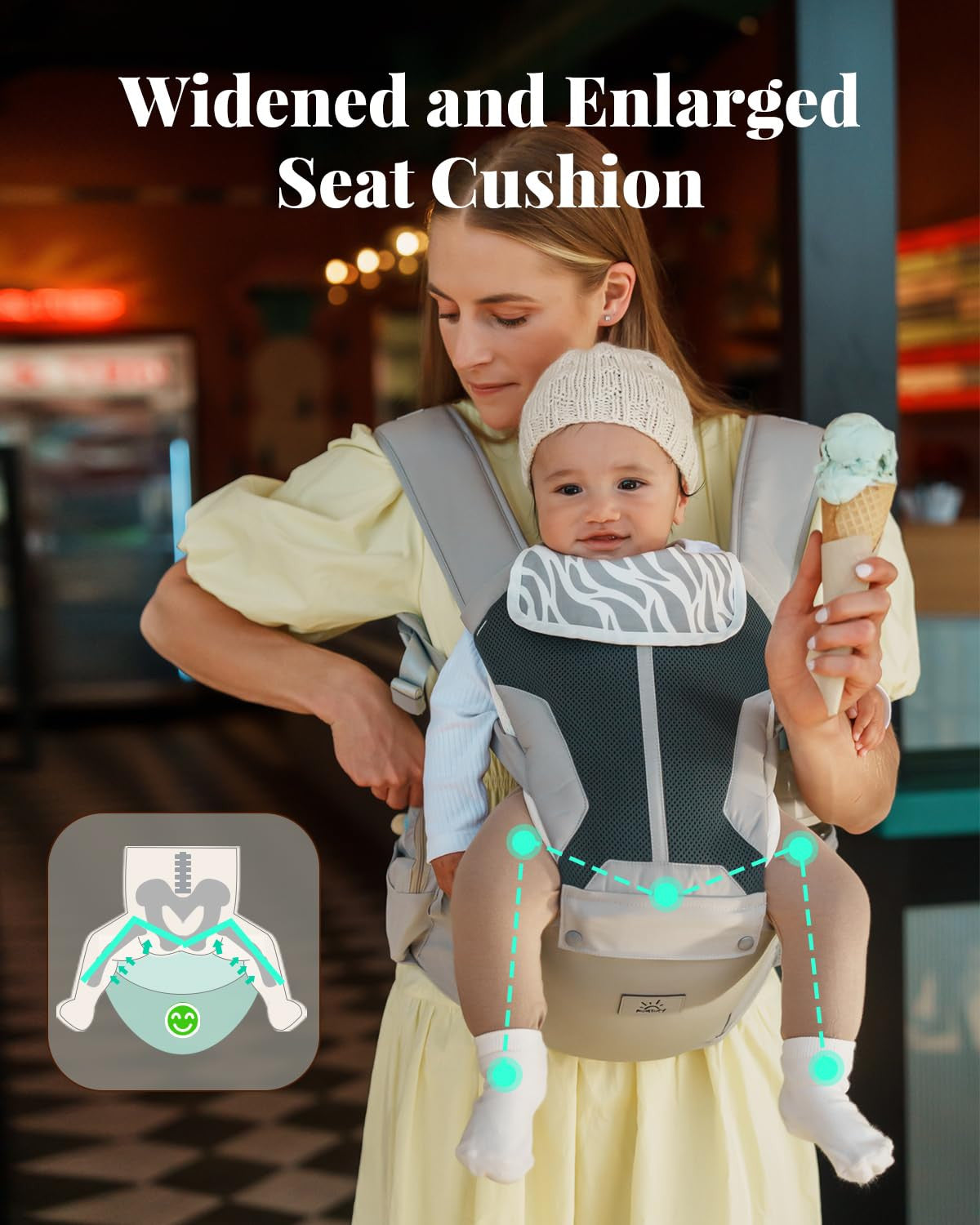 6-in-1 Baby Waist Carrier Hip Seat