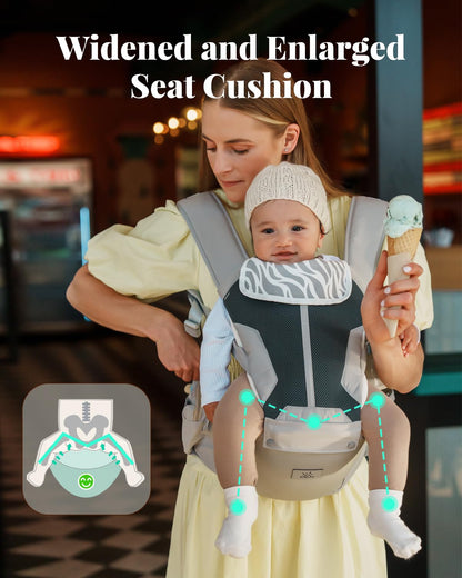 6-in-1 Baby Waist Carrier Hip Seat