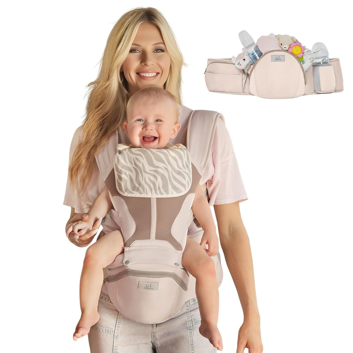 6-in-1 Baby Waist Carrier Hip Seat