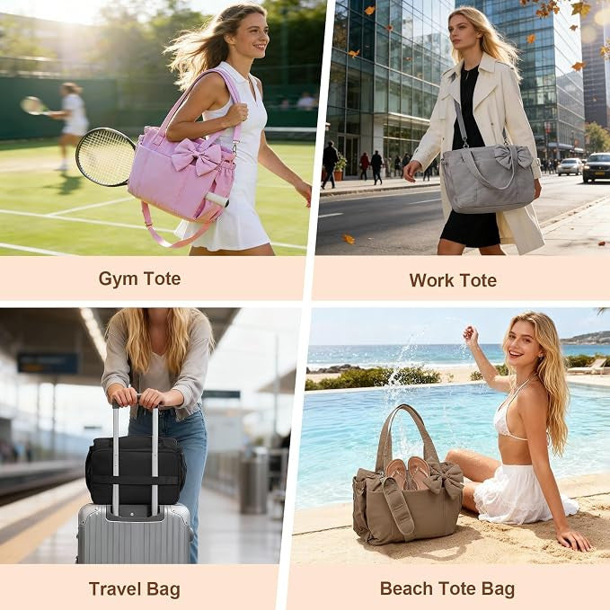Bow Tote Diaper Bag