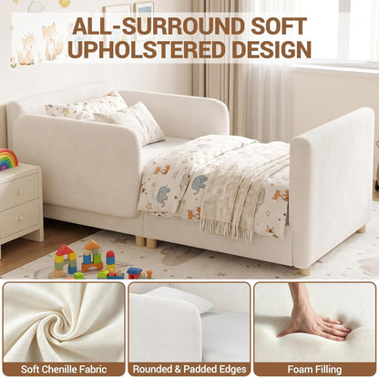 2-in-1 Convertible Toddler Sofa Bed