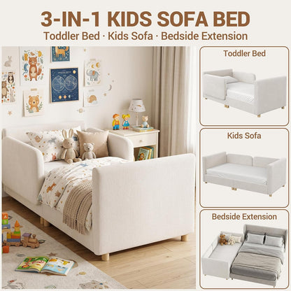 2-in-1 Convertible Toddler Sofa Bed