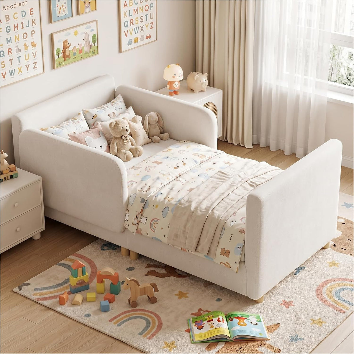 2-in-1 Convertible Toddler Sofa Bed