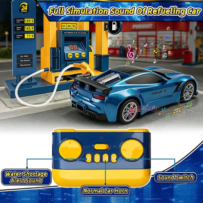 Gas Station RC Car Toy