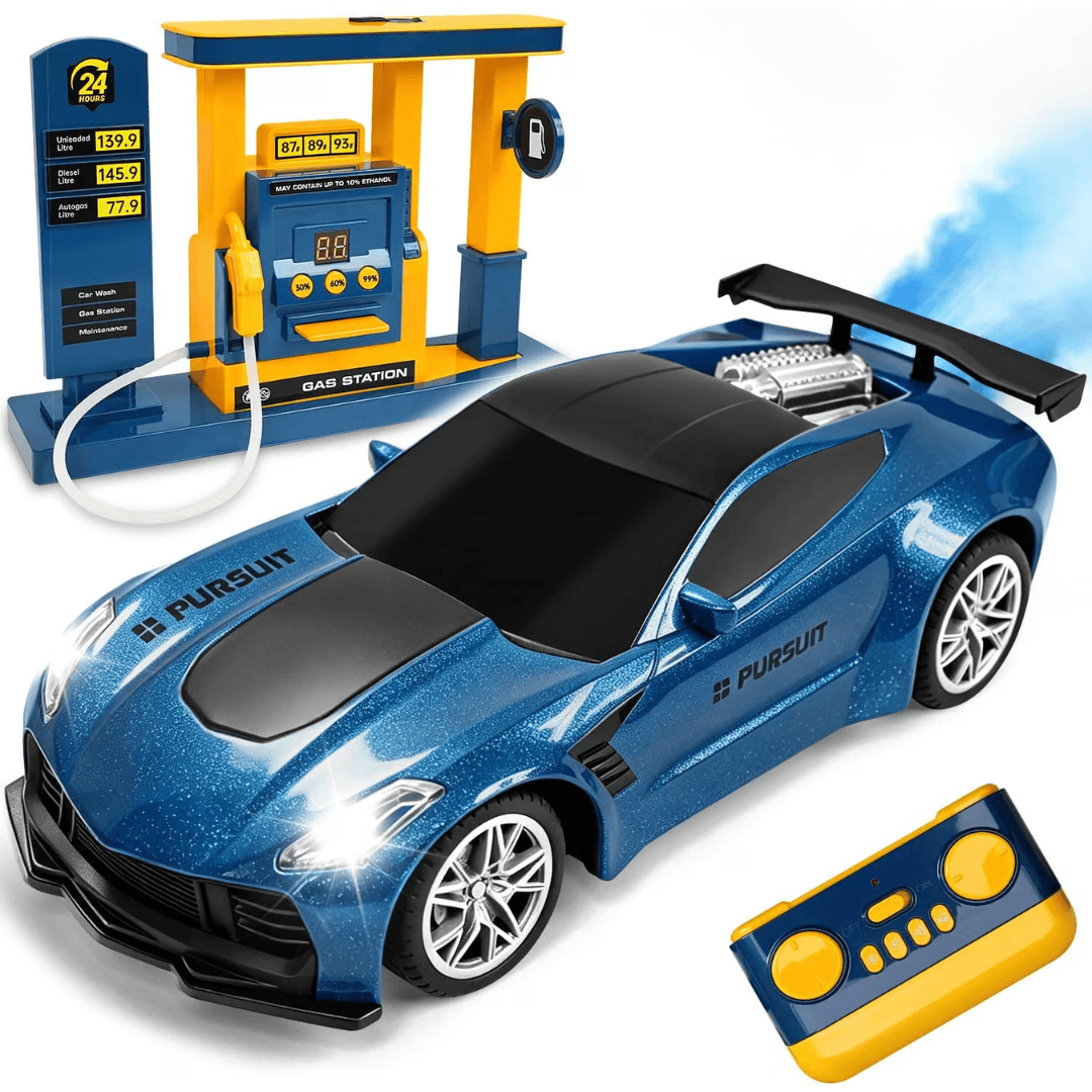 Gas Station RC Car Toy